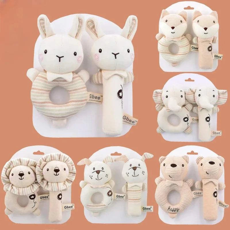 Soft Plush Animal Rattle