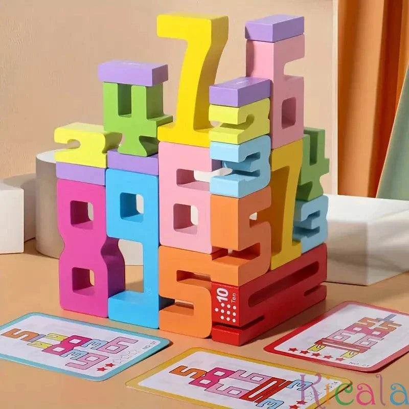 Colorful Wooden Stacking Blocks