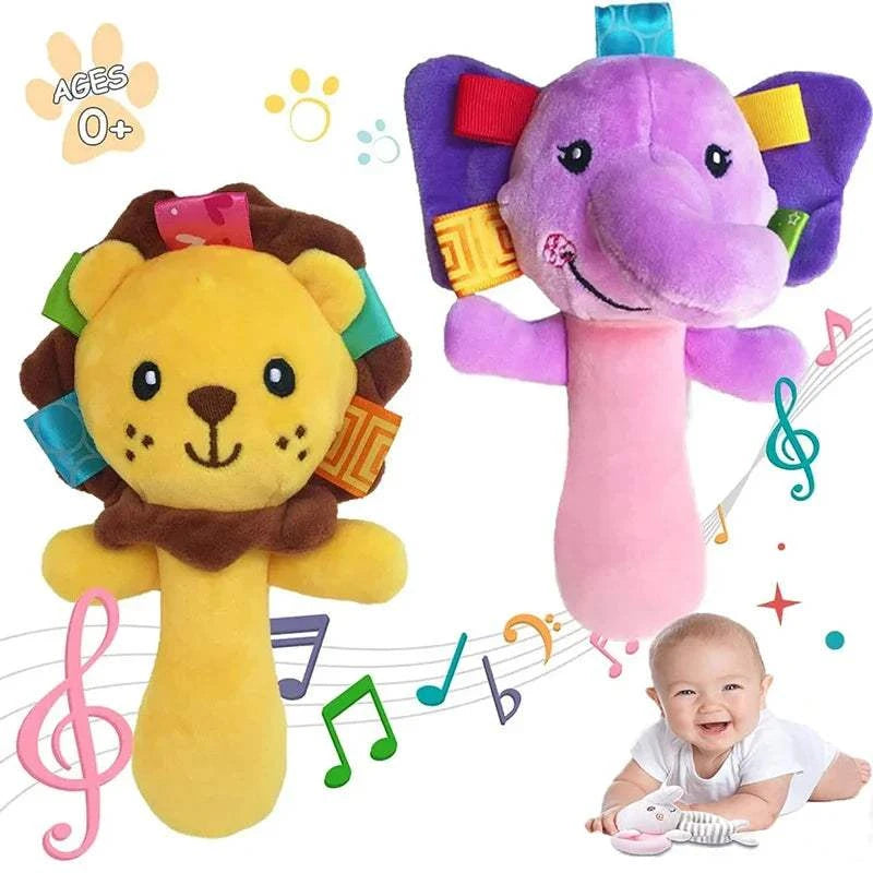 Soft Plush Baby Rattle