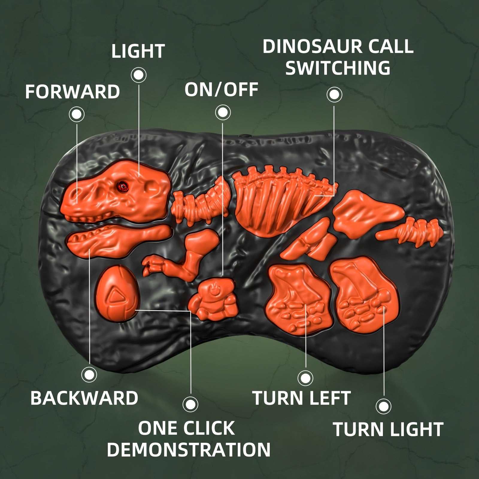 Rechargeable RC Velociraptor